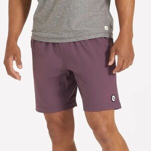 Vuori Men’s Kore Shorts Lined 7” Smoked Plum Running Gym Workout Outdoor Size S